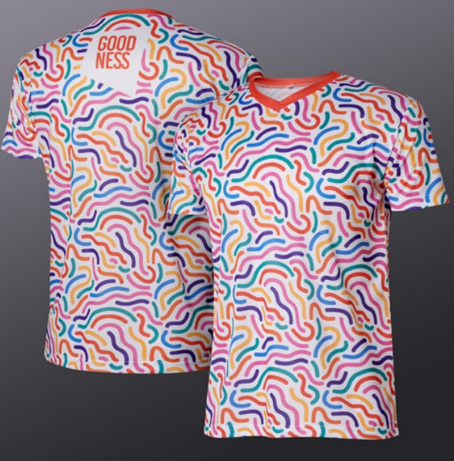 T-shirt Sublimatica Collo a V Maniche Corte – Personalizzata | Min. 25 pz