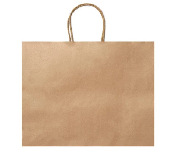 Shopper Maple – Carta Naturale Personalizzata con Manici Corti | Formato 41x32x12 cm