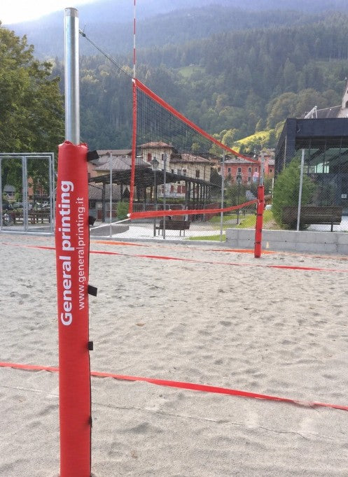 Impianto Beach Volley - Pali Ø70mm Zincati a Caldo - Scorrevoli Tropicalizzati - Argano Tendirete - Beach Tennis