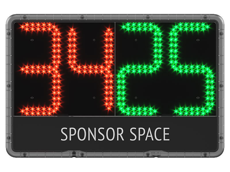 Tabellone Elettronico per Sostituzione Giocatori – Calcio e Rugby, LED IP56, Mono/Bifacciale – 58x38cm