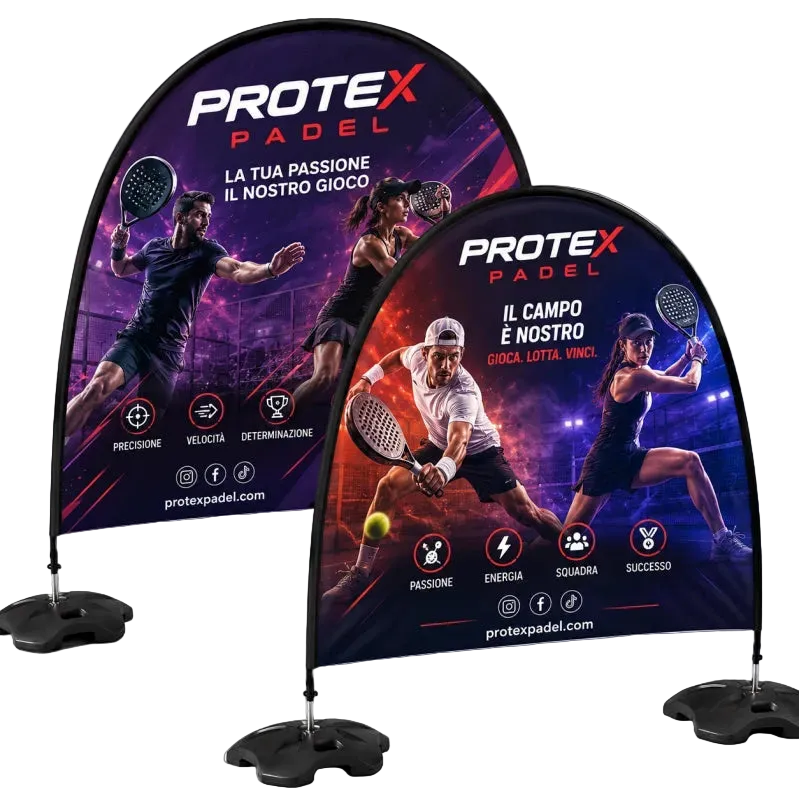 Customizable Advertising Arch | Standard and Half-Moon Shape | Weighted Bases Included