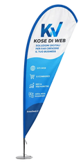 Drop Display | Bandiere a Goccia Personalizzabili | Telo Nautico Antivento 4 Formati