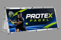 Sideline Banner | Struttura in Alluminio per 2 Banner | Stampa Fronte Retro | 300x76x125 cm