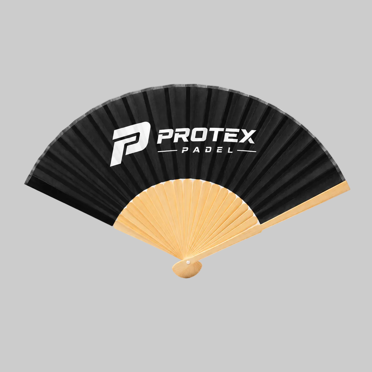 Bamboo Ribs and Polyester Fabric Fan | 1 Colour Print from 30 pcs