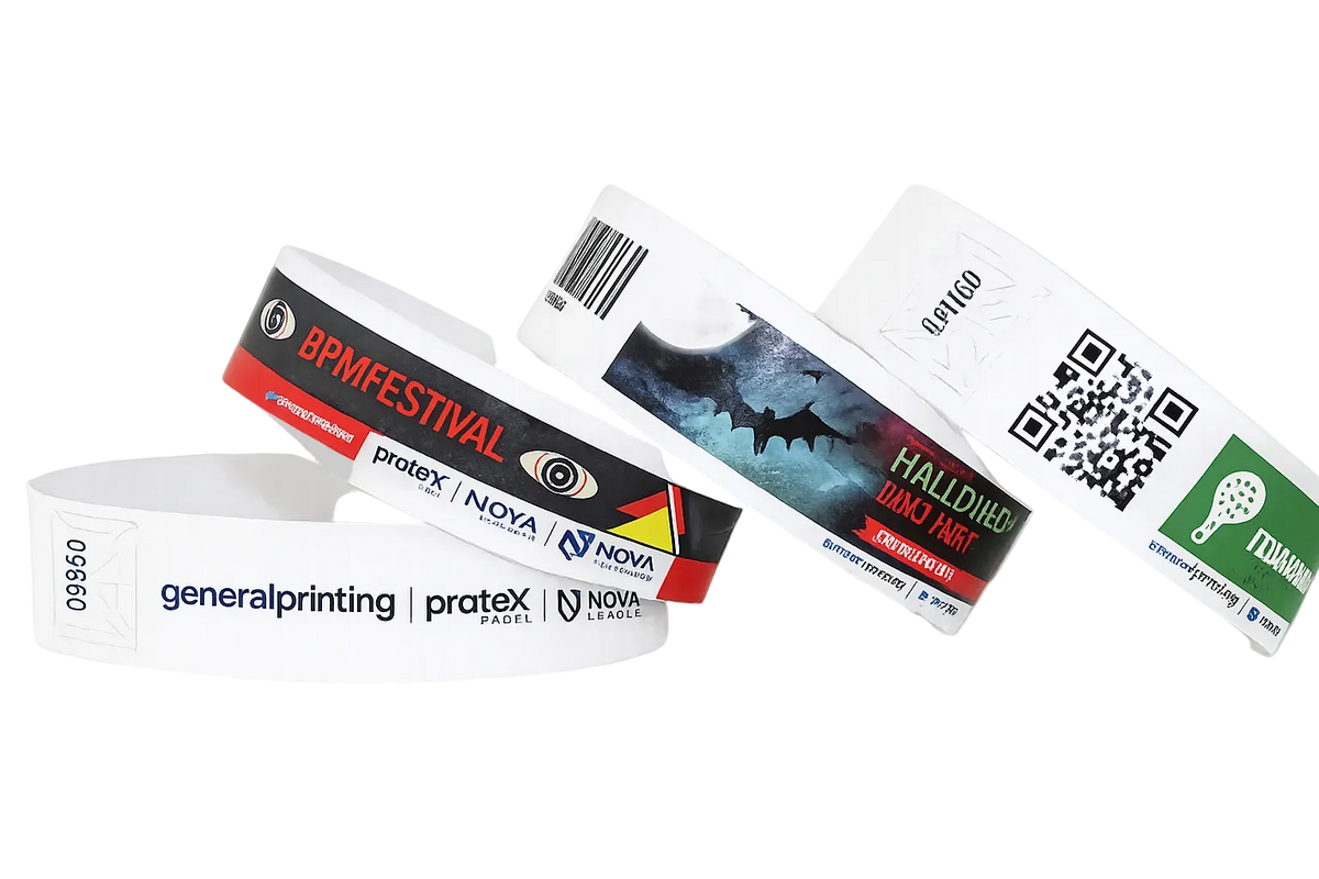Braccialetti in Tyvek personalizzabili con stampa fotografica 25 mm