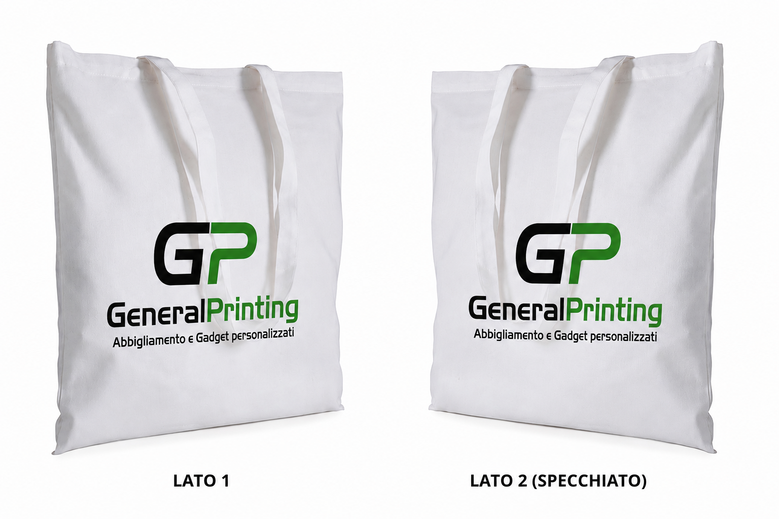 Shopper Milano Cotone 120 g/m² – 38×42 cm – Stampa 2 Lati Compresa