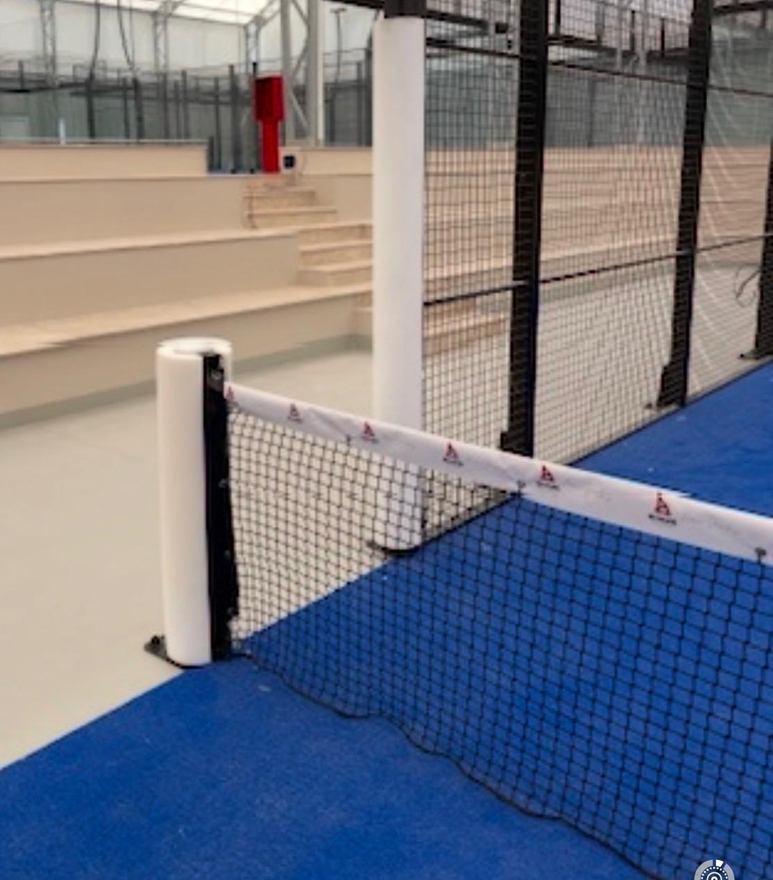 PROTEX PADEL FIXED – Fixed Protection Kit for Padel Courts with Integrated Sponsor Banner