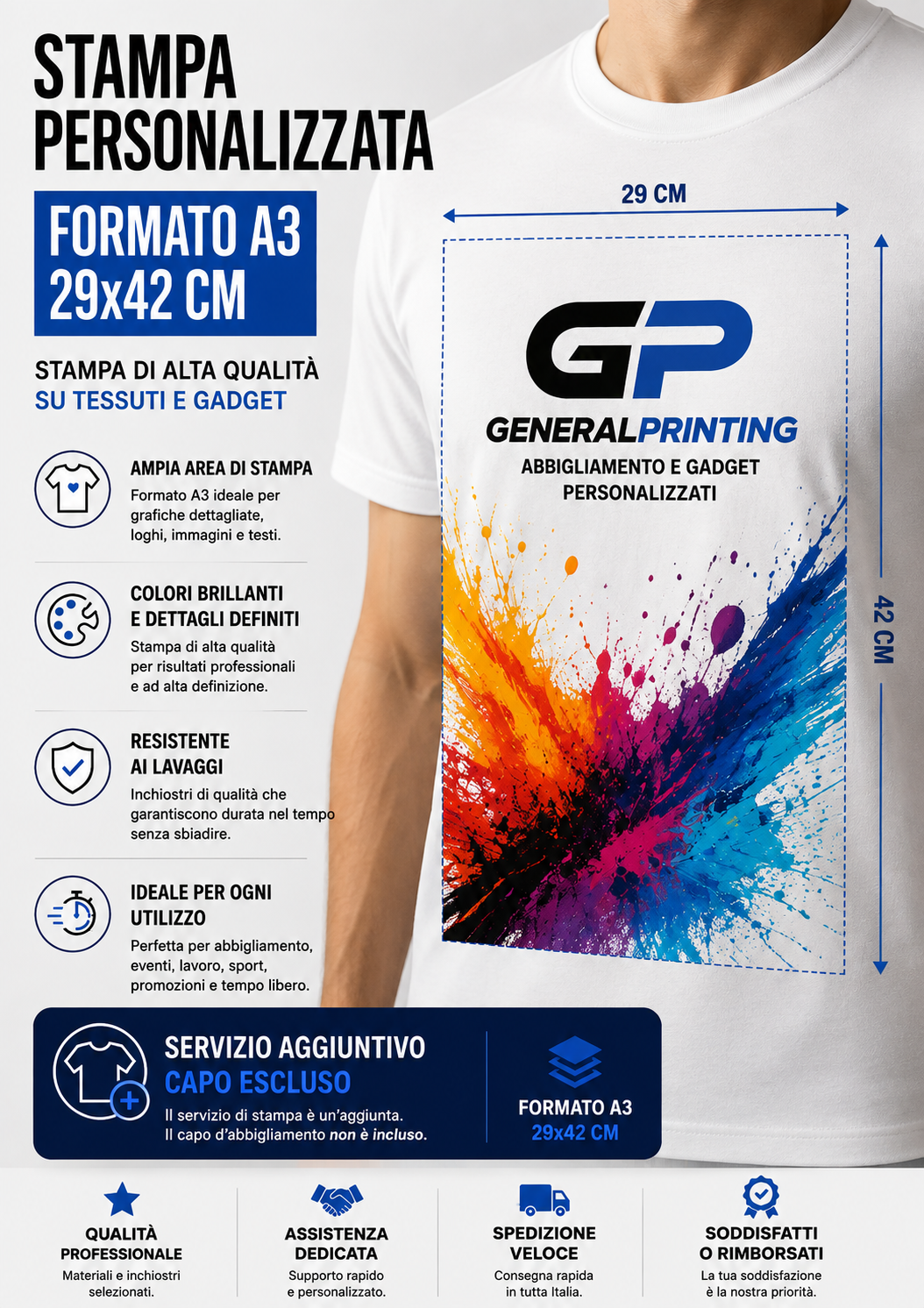 Applicazione della Stampa aggiuntiva misura A3 29x42