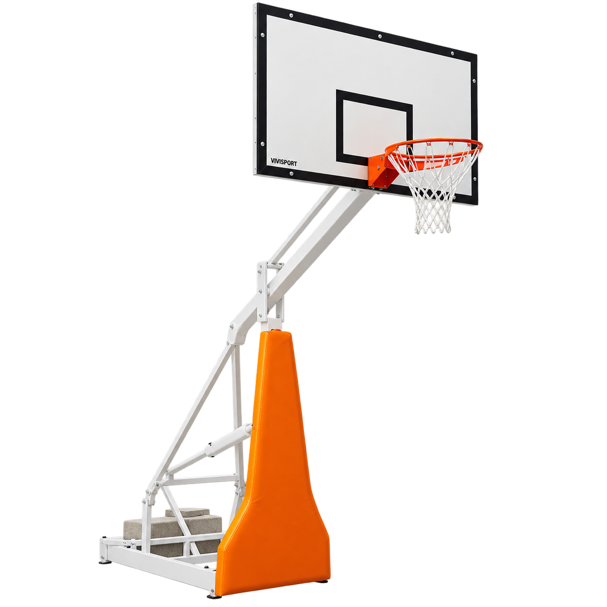 Impianto basket struttura interamente realizzata in tubolari di acciaio verniciato.