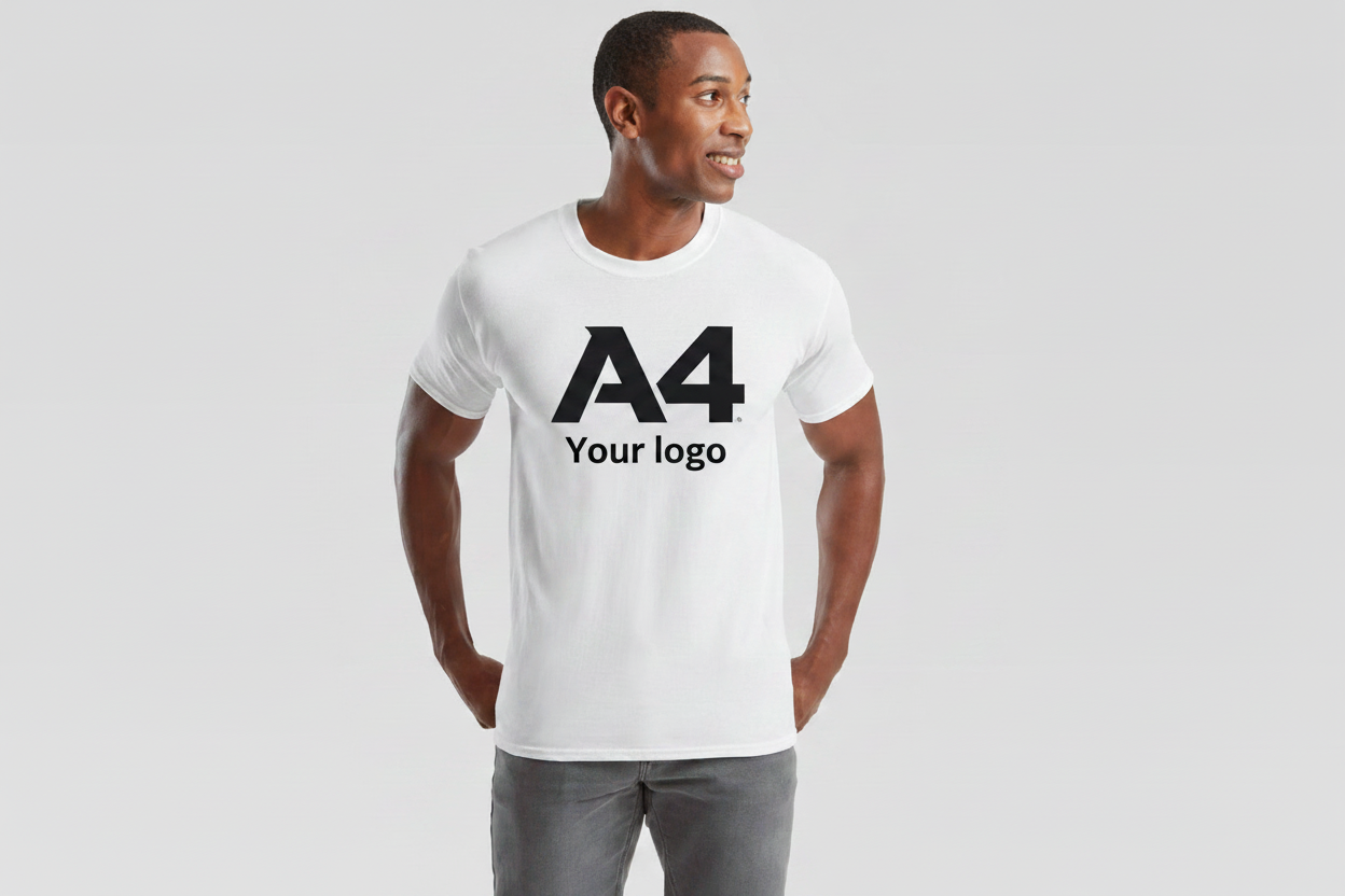 T-shirt Personalizzata con Stampa fino al Formato A4 – Offerta da 50 Pezzi