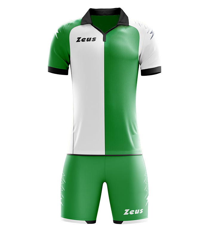 Zeus Kit Gryfon | Completo Calcio Slim Fit con Colletto a Rib e Scollo a V