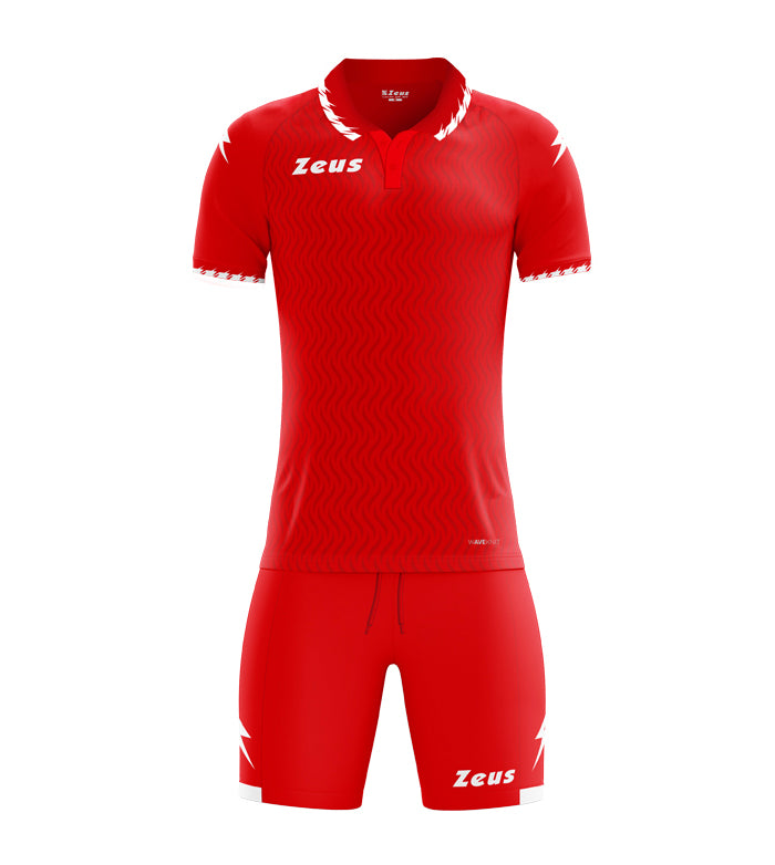 Kit Zeus SA23 – Completo Sportivo Jacquard Waveline con Colletto Polo