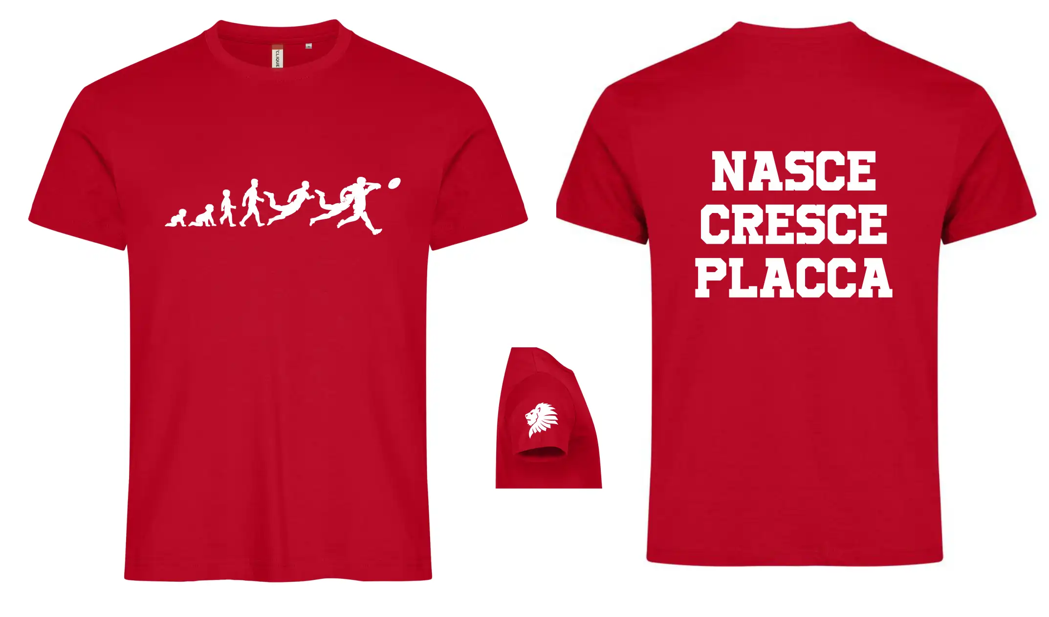 T-Shirt Nasce Cresce con Placca – Valdisieve Rugby