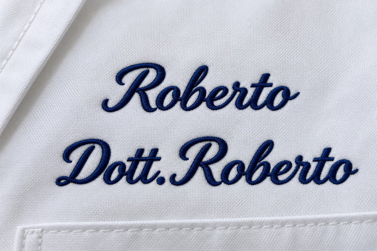 Ricamo personalizzato nome professione