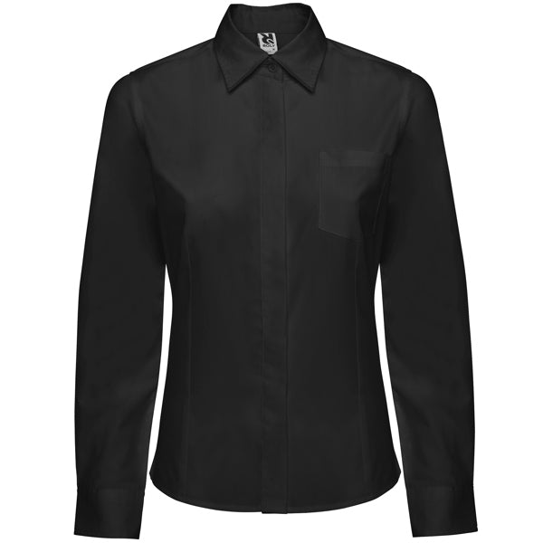 Camicia da Lavoro Donna Maniche Lunghe SOFIA L/S – Aderente con Polsini a Doppio Bottone