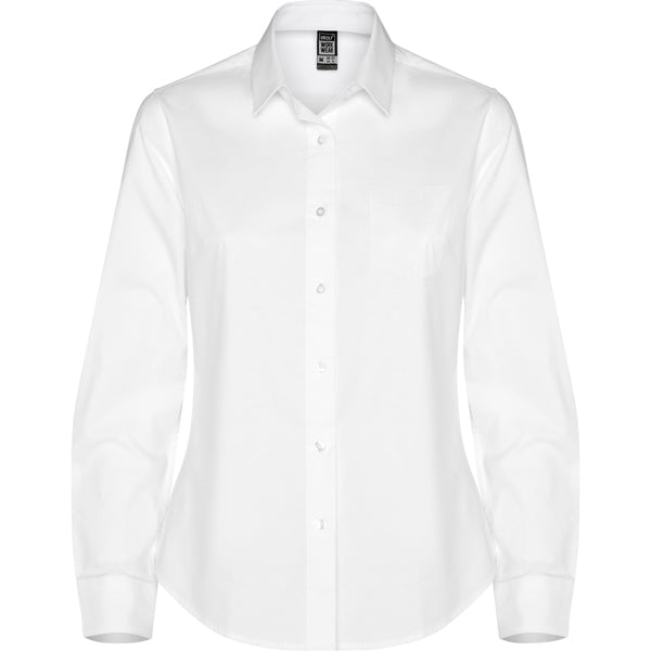 Camicia da Lavoro Donna Maniche Lunghe MOSCU WOMAN – Elasticizzata e Taglio Aderente