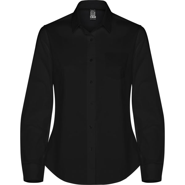 Camicia da Lavoro Donna Maniche Lunghe MOSCU WOMAN – Elasticizzata e Taglio Aderente