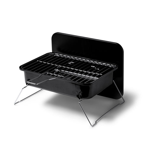 Barbecue a Carbone Portatile in Acciaio Inox con Griglia Staccabile