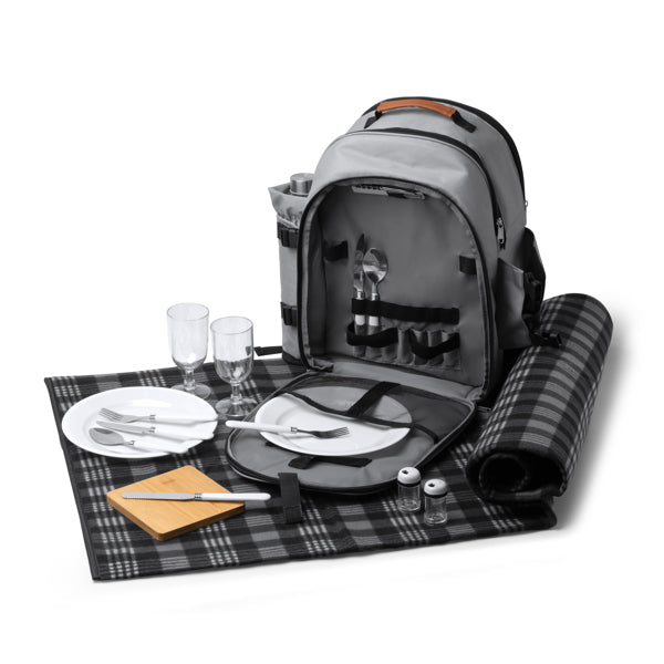 Zaino da Picnic in Poliestere RPET per 2 Persone con Coperta Inclusa