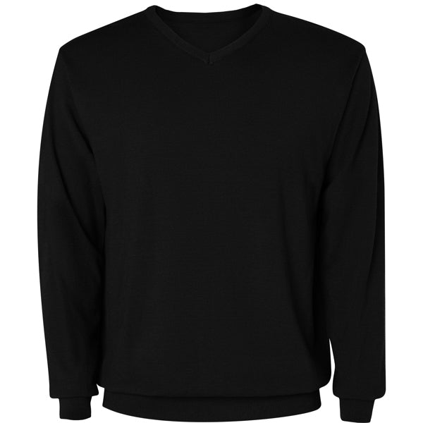 Maglione da Lavoro HILUX – Collo a V in Maglia Jersey con Coste 1x1