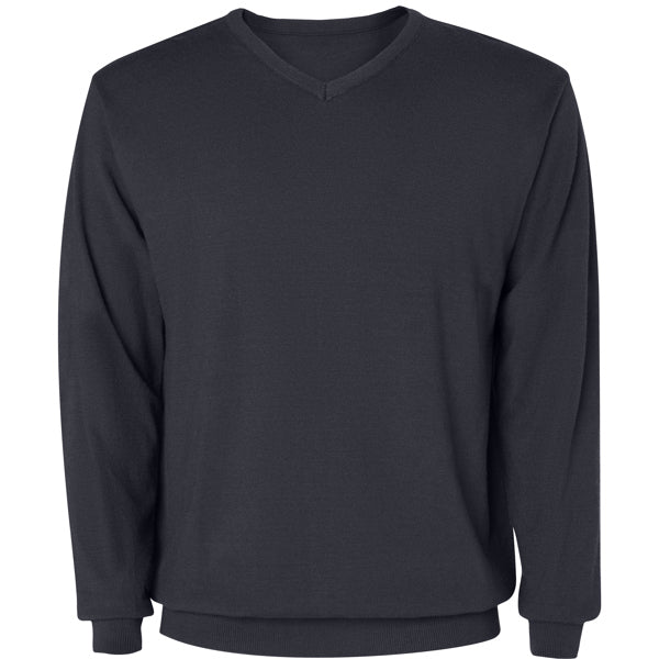 Maglione da Lavoro HILUX – Collo a V in Maglia Jersey con Coste 1x1