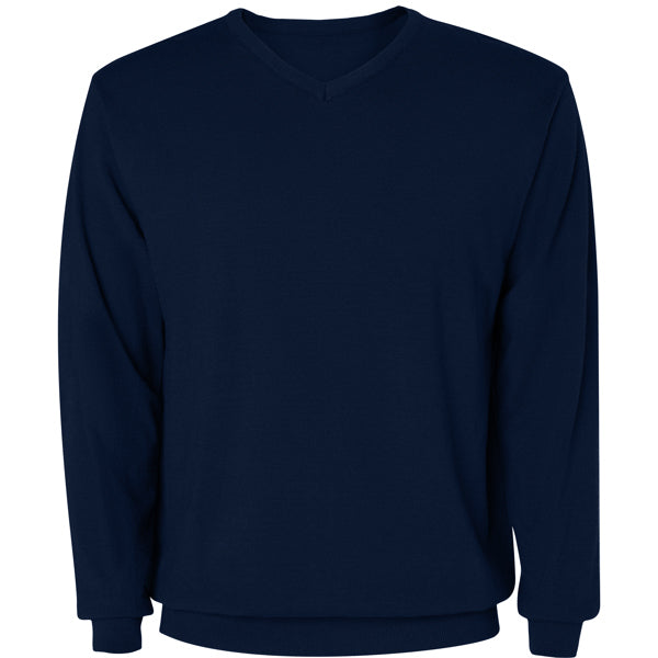 Maglione da Lavoro HILUX – Collo a V in Maglia Jersey con Coste 1x1