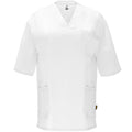 Camice Sanitario Unisex Maniche Corte PANACEA – Collo a V con Tasche a Filetto