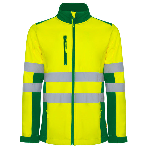 Giacca Softshell Alta Visibilità Bicolore 3 Strati – Idrorepellente | Roly WRK