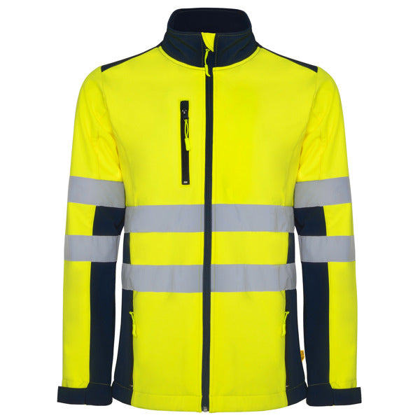 Giacca Softshell Alta Visibilità Bicolore 3 Strati – Idrorepellente | Roly WRK