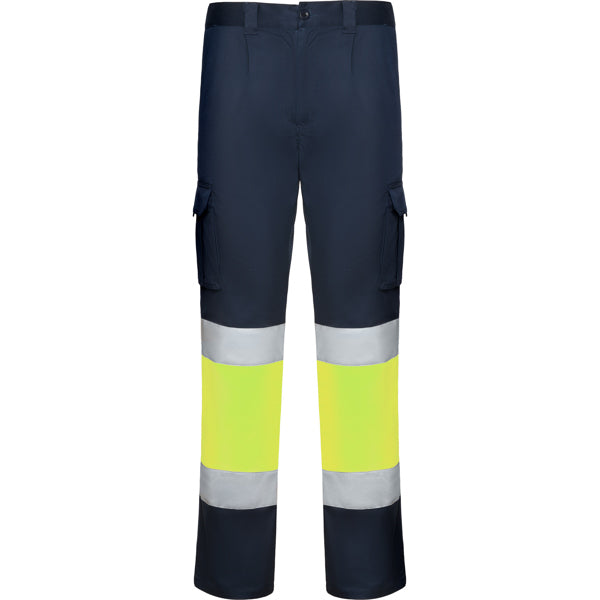 Pantalone Multitasche DAILY STRETCH HV Alta Visibilità Bicolore – Tessuto Elasticizzato | Roly WRK