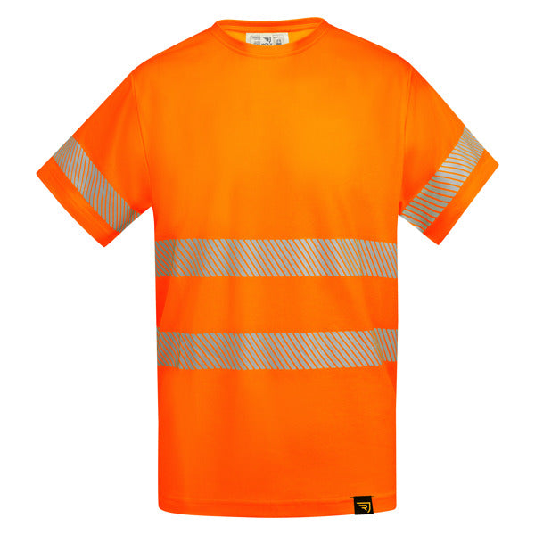 T-shirt Alta Visibilità Maniche Corte – Traspirante con Fasce Riflettenti