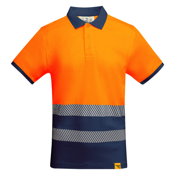 Polo ATRIO Alta Visibilità Maniche Corte – Traspirante con Fasce Riflettenti | Roly WRK