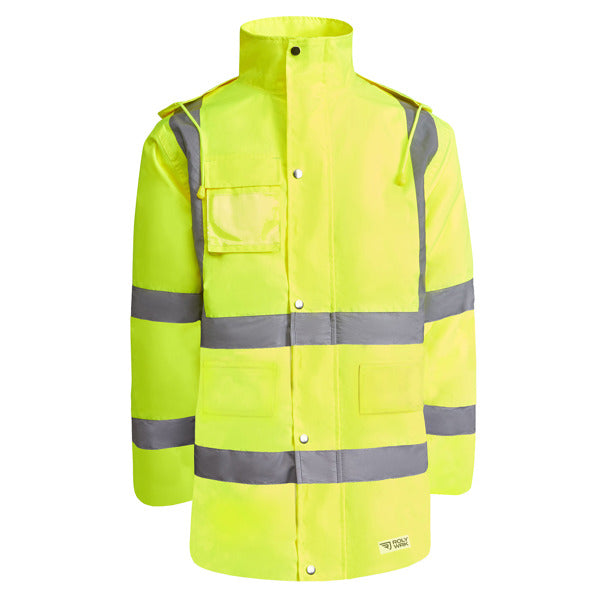Parka Imbottito MERAK Alta Visibilità – Impermeabile con Fasce Riflettenti | Roly WRK