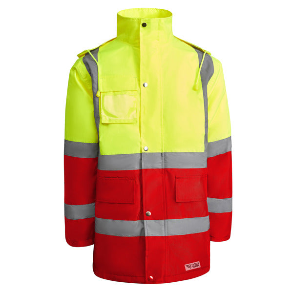 Parka Imbottito MERAK Alta Visibilità – Impermeabile con Fasce Riflettenti | Roly WRK