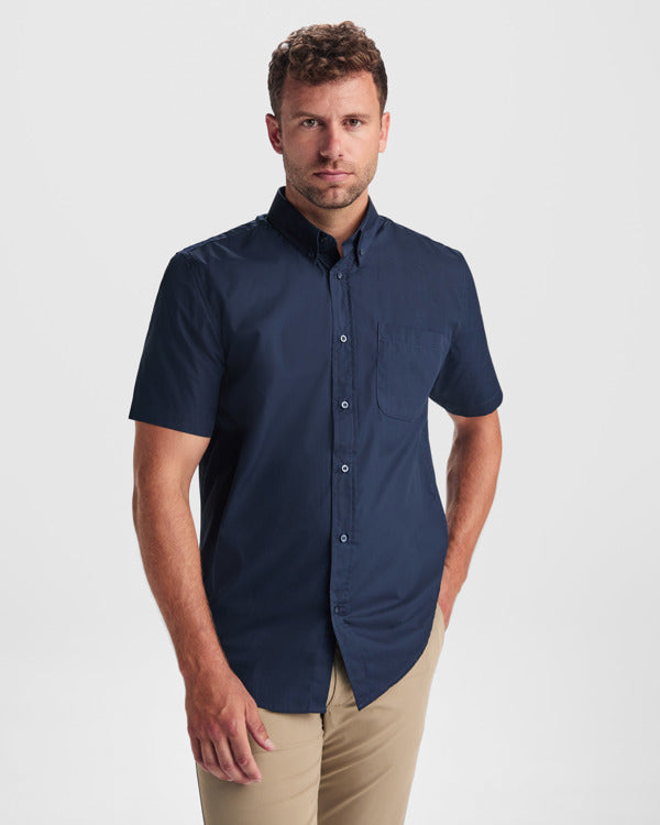 Camicia da Lavoro Maniche Corte AIFOS – Taglio Classico e Dettagli Curati