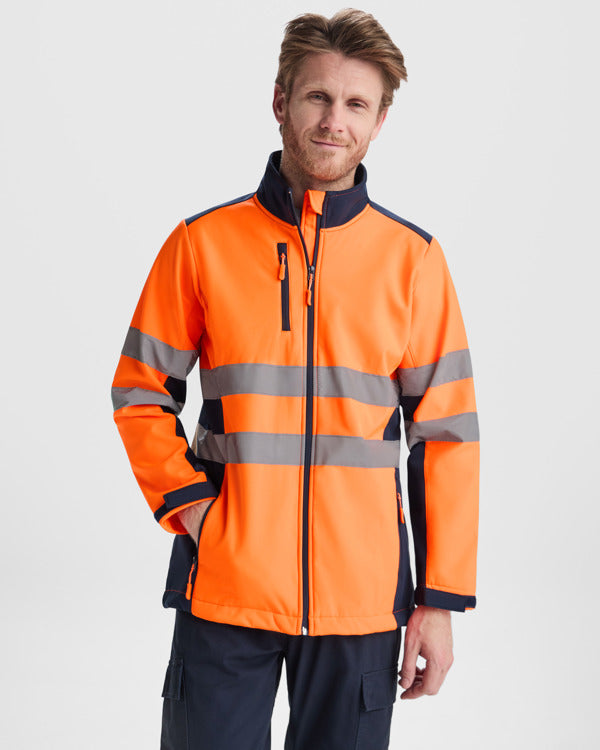 Giacca Softshell Alta Visibilità Bicolore 3 Strati – Idrorepellente | Roly WRK
