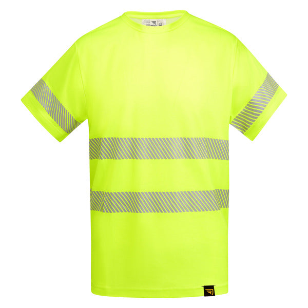 T-shirt Alta Visibilità Maniche Corte – Traspirante con Fasce Riflettenti