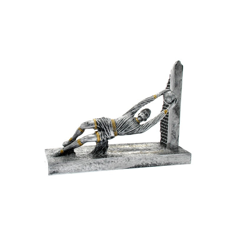 Trofeo portiere cm 21x28 Argento Resina